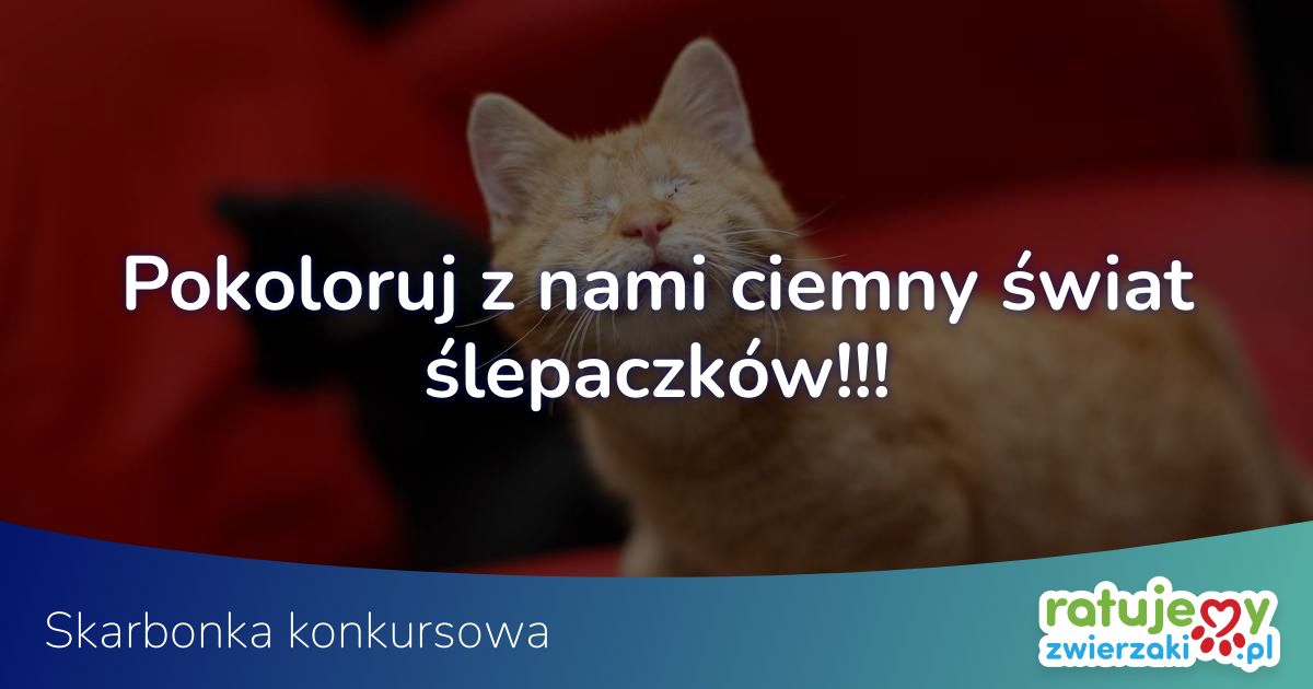 Pokoloruj z nami ciemny świat ślepaczków!!! - RatujemyZwierzaki.pl